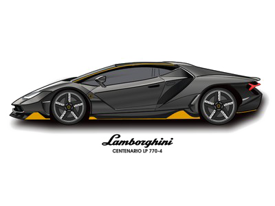 Lamborghini Centenario PNG High-Quality Image