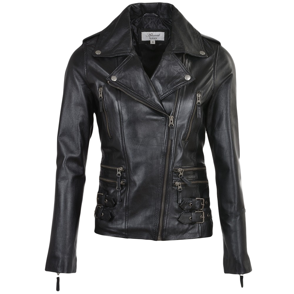 Leather Jacket Ladies PNG Download Image