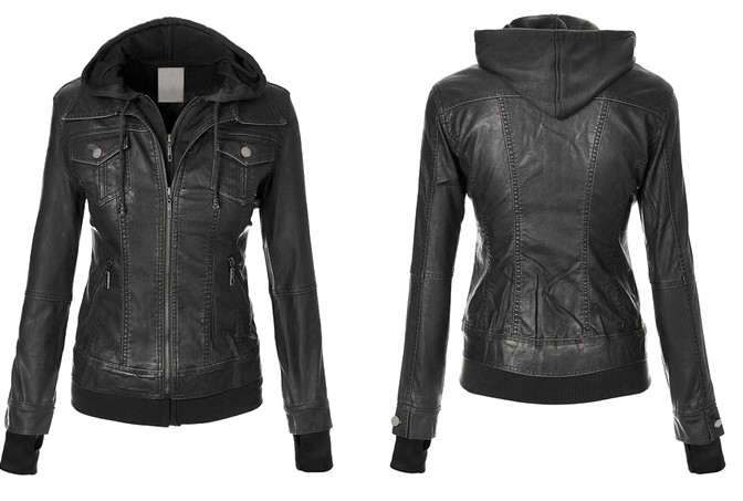 Leather Jacket Ladies Transparent Image