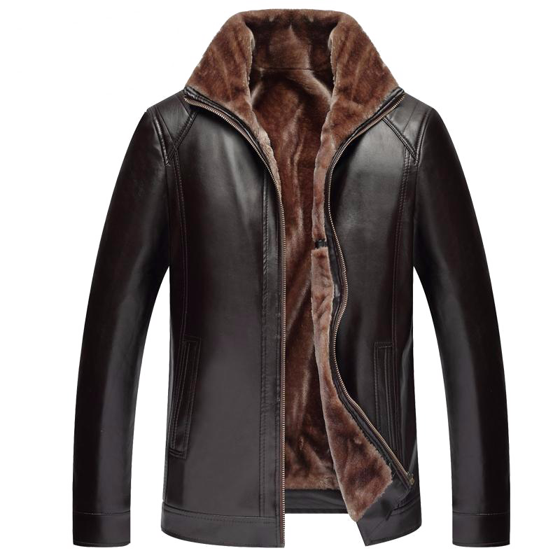Leather Winter Coat PNG Image With Transparent Background
