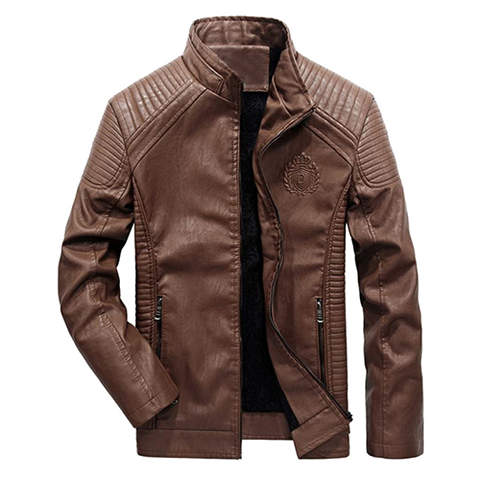 Leather Winter Coat PNG Photo