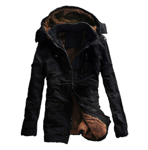 Leather Winter Coat PNG Transparent Image