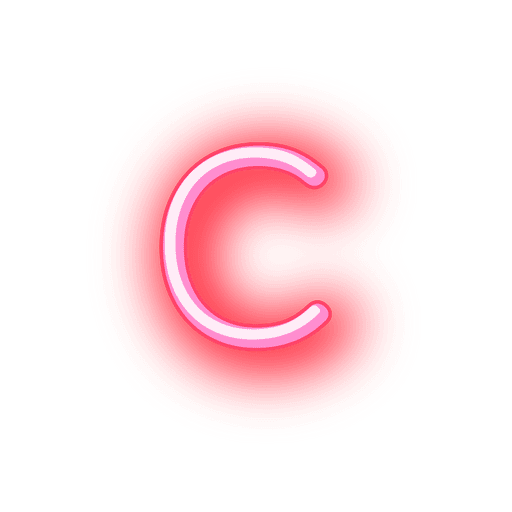 Letter C PNG Transparant Beeld