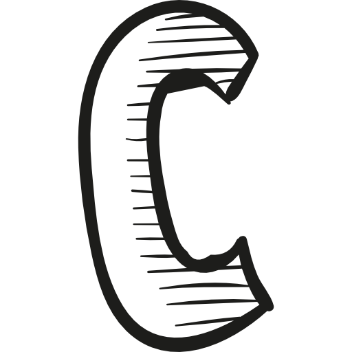 Carta C Imagem Transparente