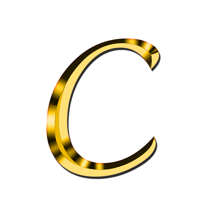 Letra C transparente