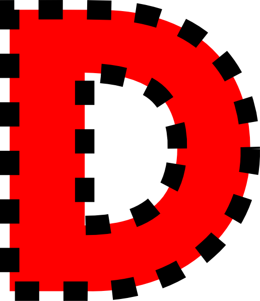 Letter D PNG Image with Transparent Background