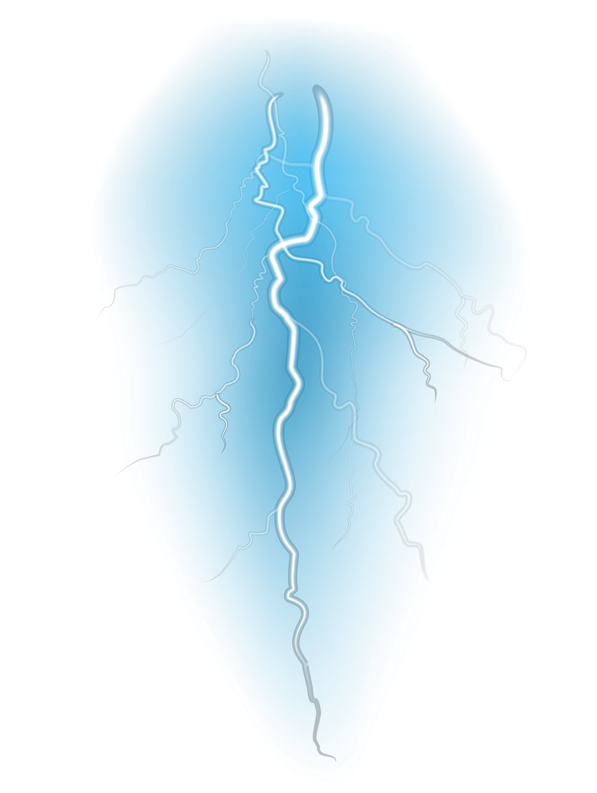 Lightning Strike PNG Image Background