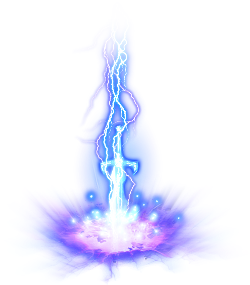Lightning Strike PNG-Afbeelding