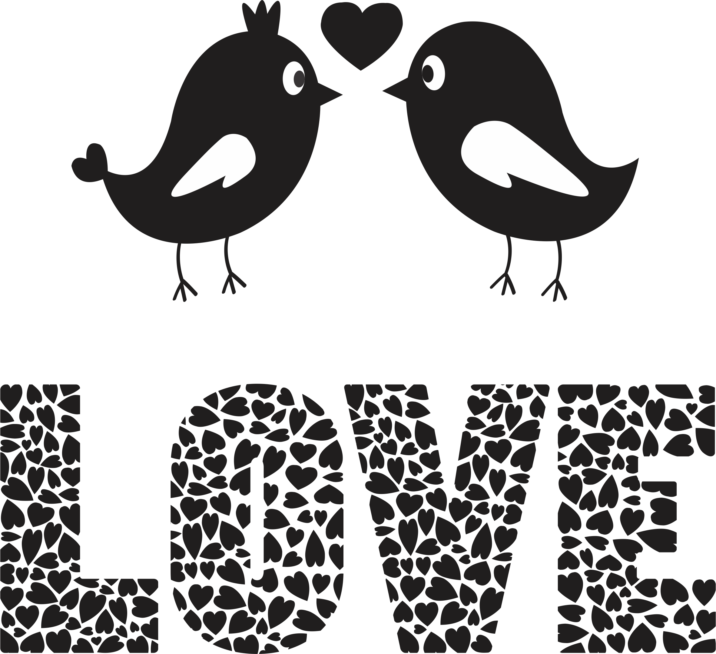 Imagen de los pájaros de amor PNG