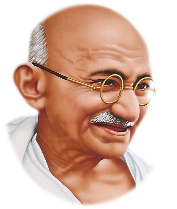 Mahatma Gandhi 투명한 배경 PNG