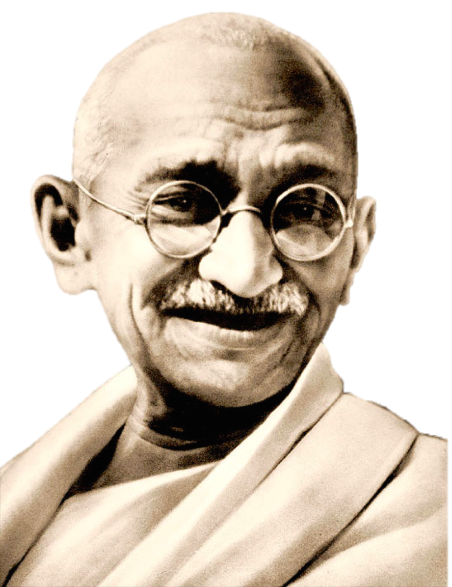 Mahatma Gandhi 투명한 이미지