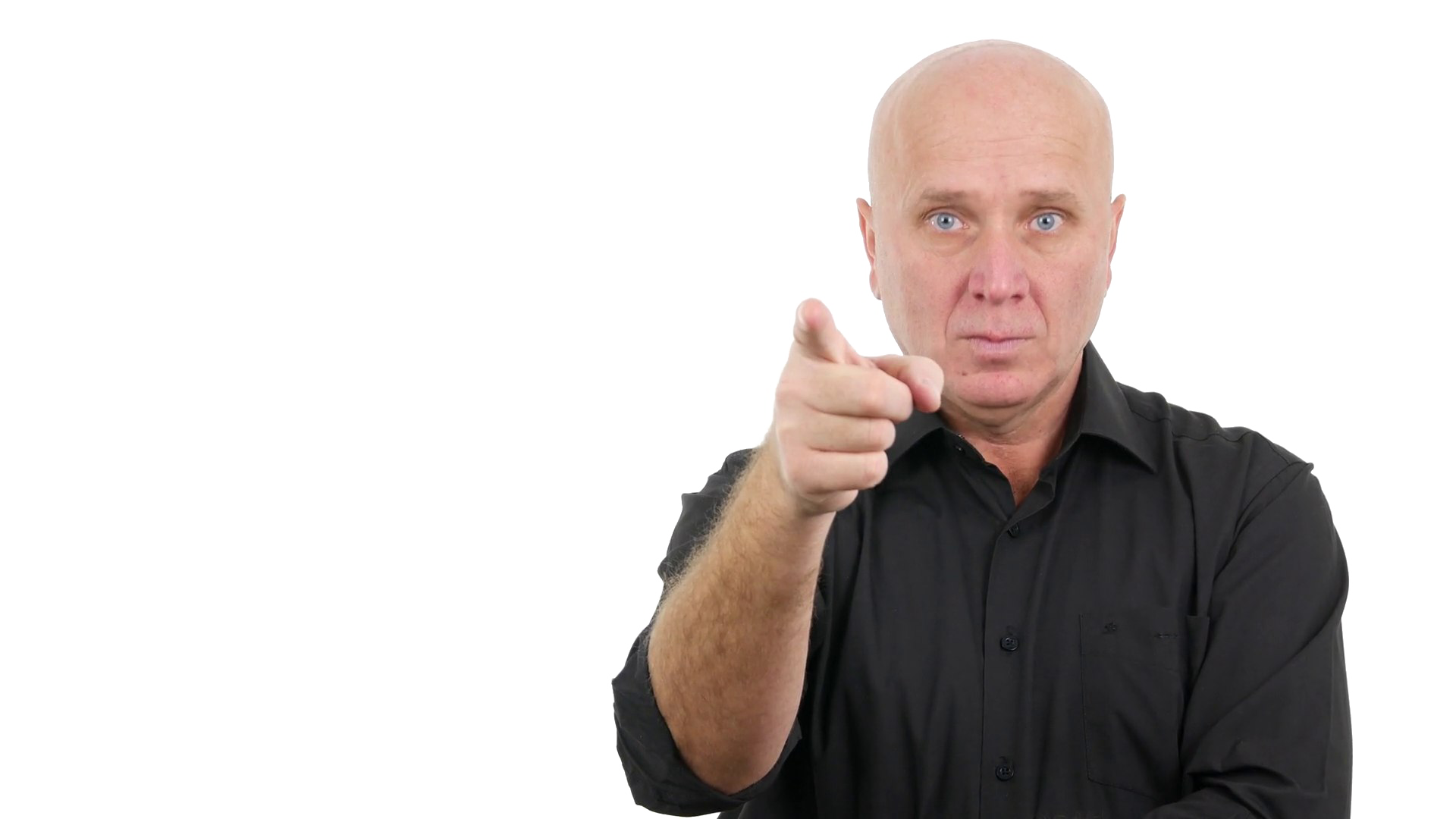 Man Pointing Finger PNG Free Download