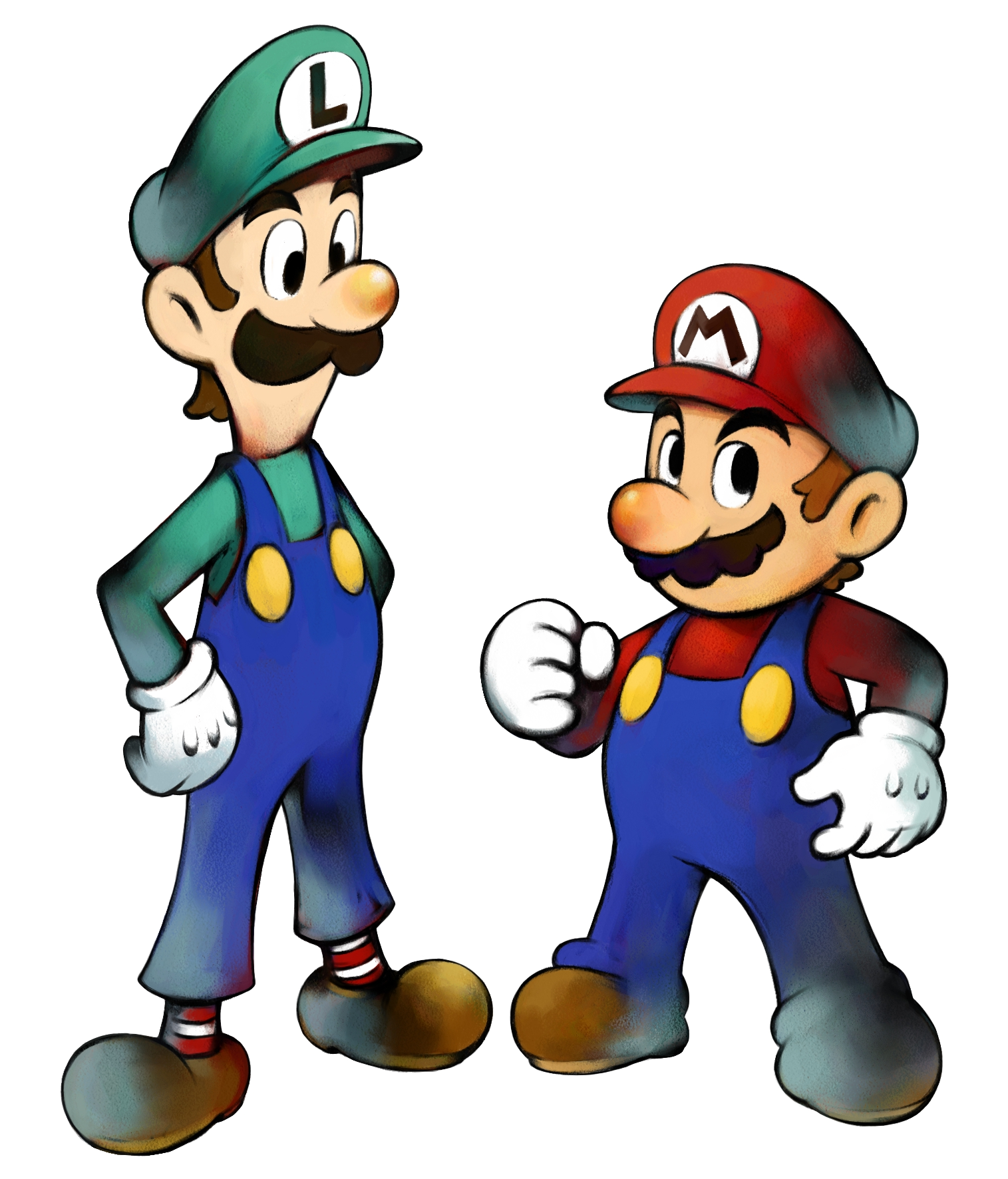 Mario и Luigi PNG фоновое изображение