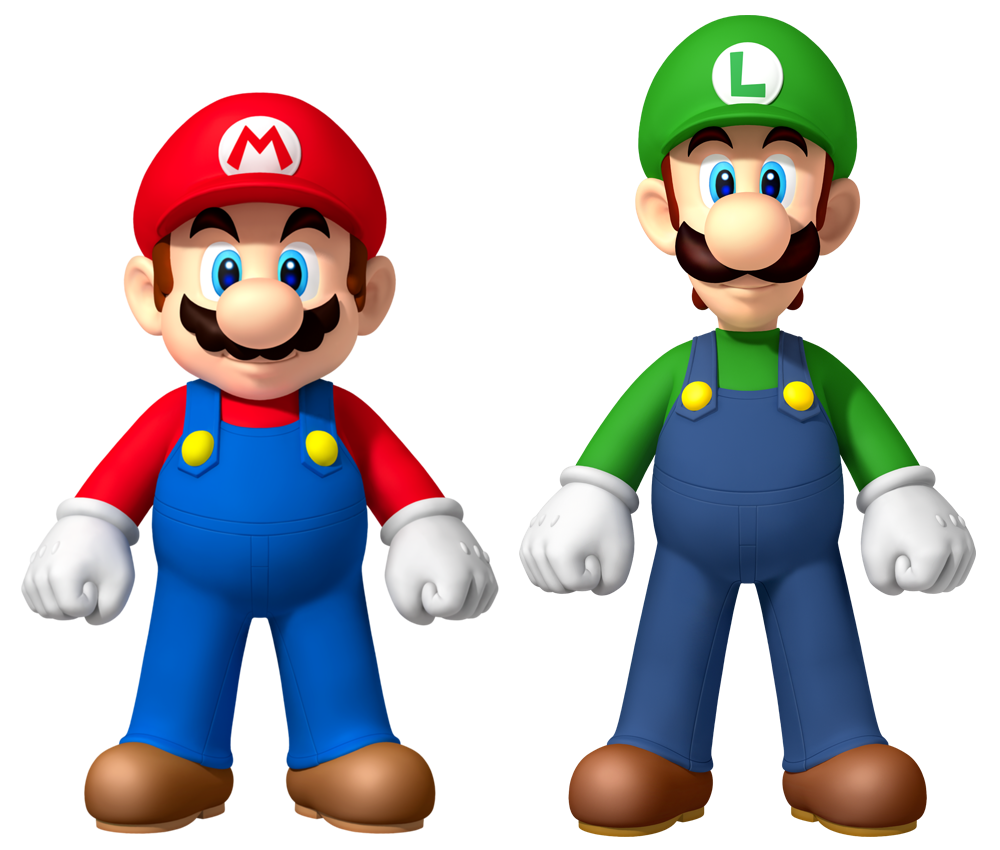Mario и Luigi PNG качественные изображения
