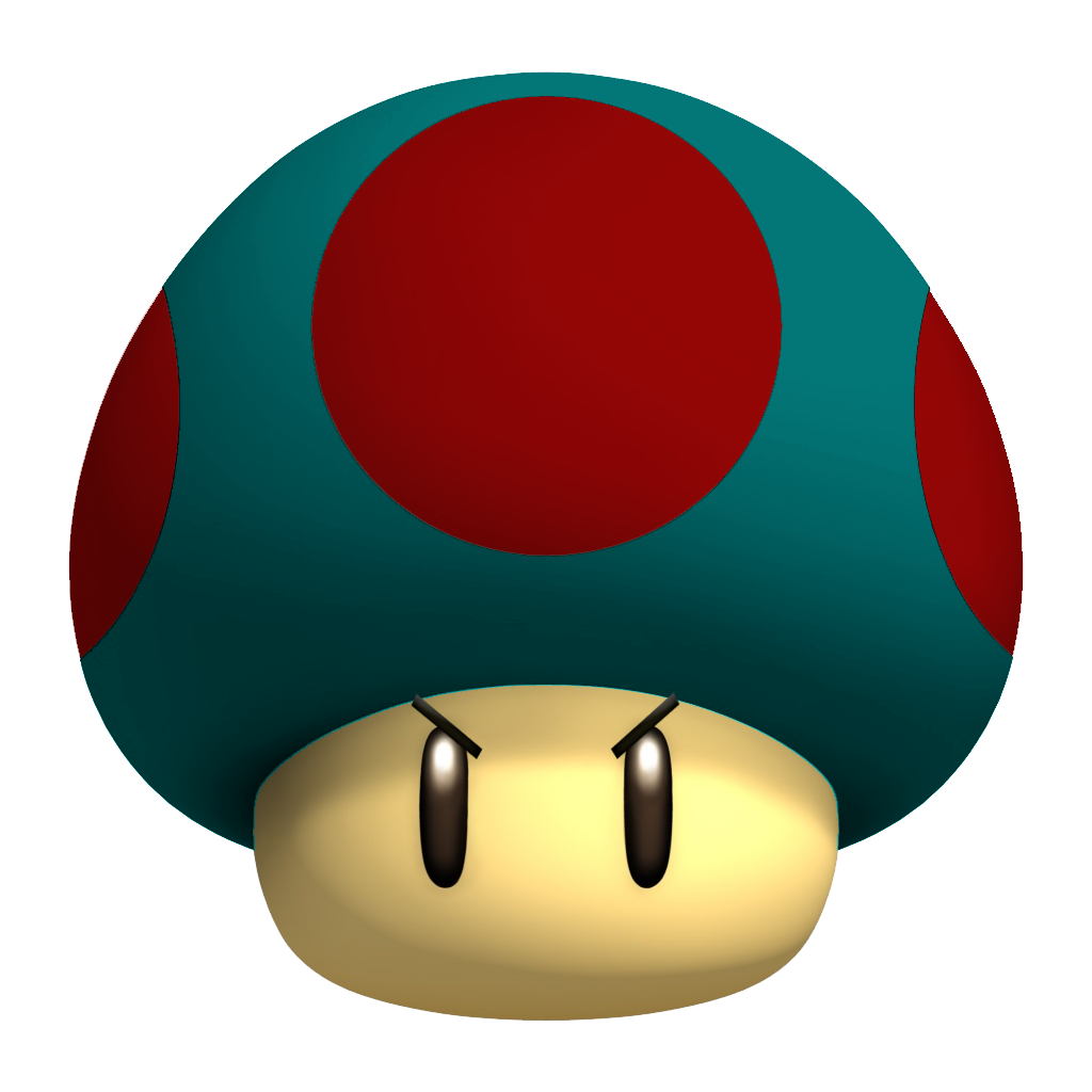 Mario Mushroom PNG Transparent Image