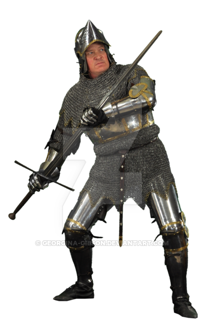Middeleeuwse ridder PNG achtergrondafbeelding