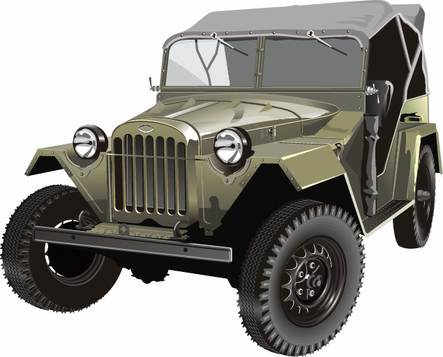 Fond de limage de la jeep militaire