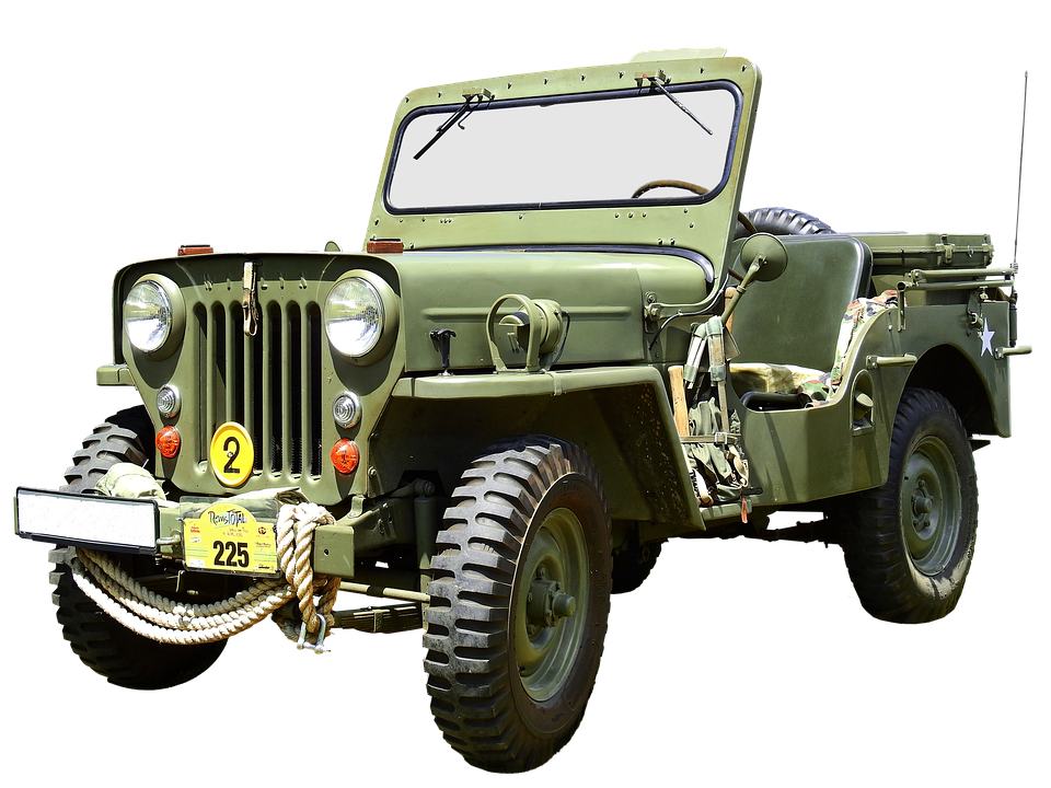Militär Jeep PNG-Bild transparent