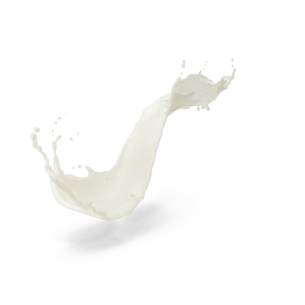 Immagini trasparenti spruzzata di latte