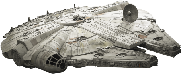 Millennium Falcon Star Wars PNG Image with Transparent Background