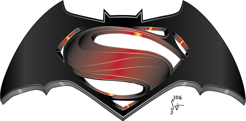 Modern Superman Logo Free PNG Image