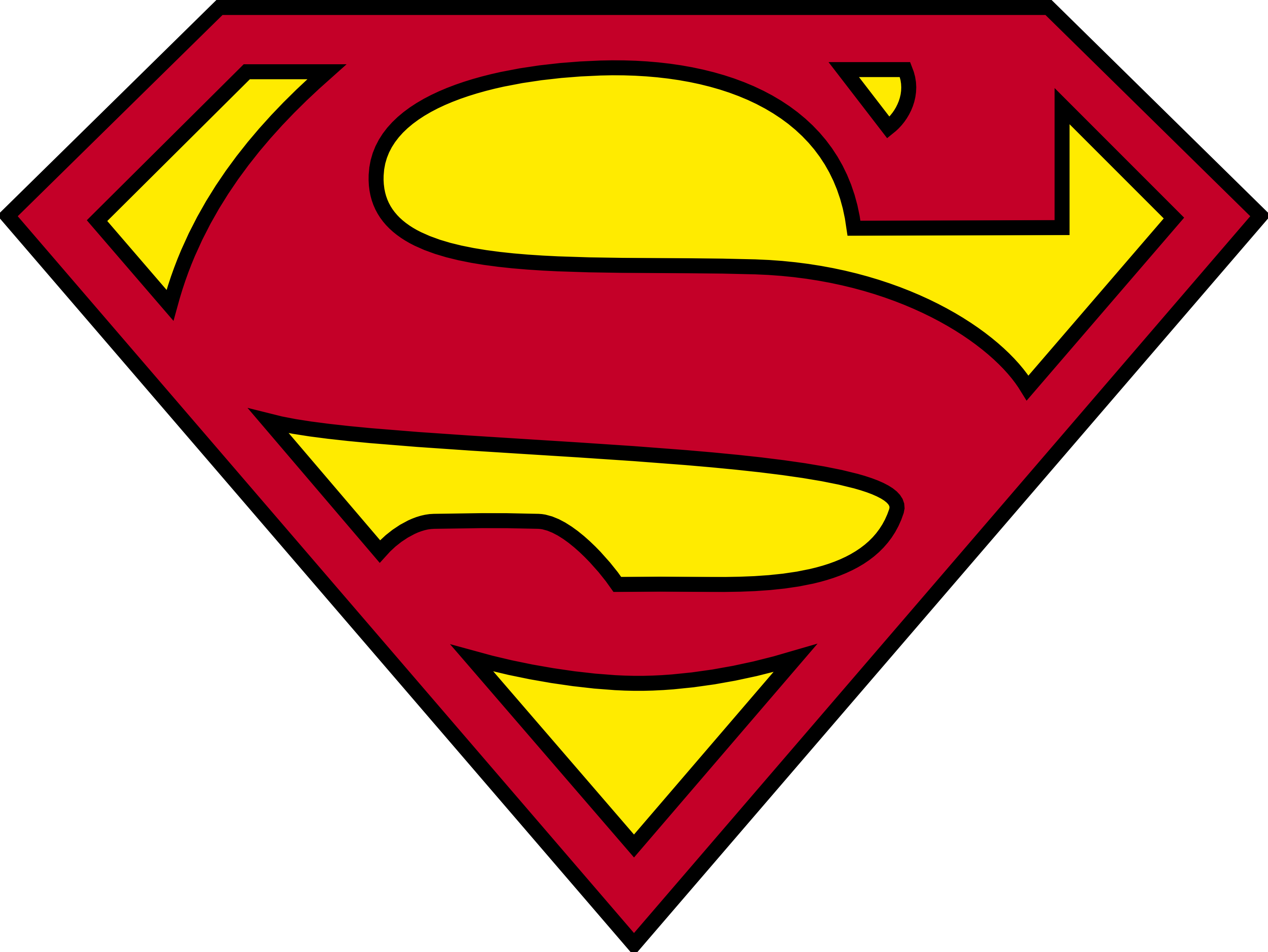 Modern Superman Logo PNG Image