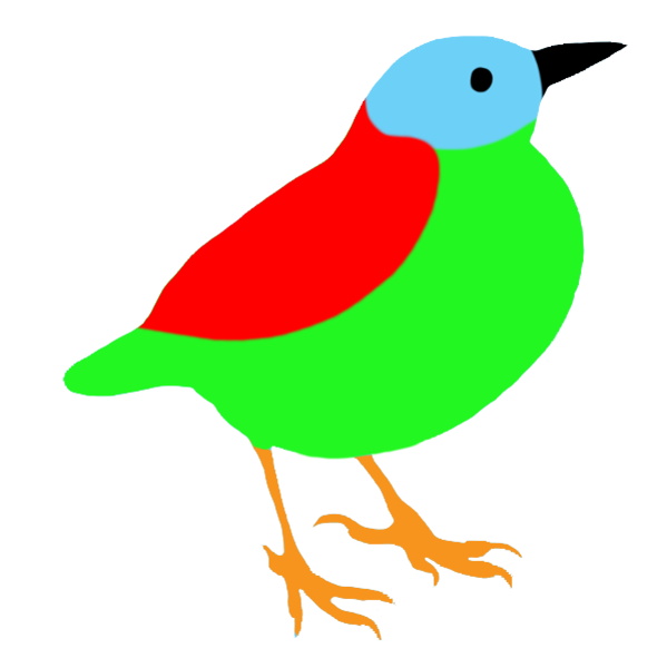 Imágenes Transparentes de aves multicoloras