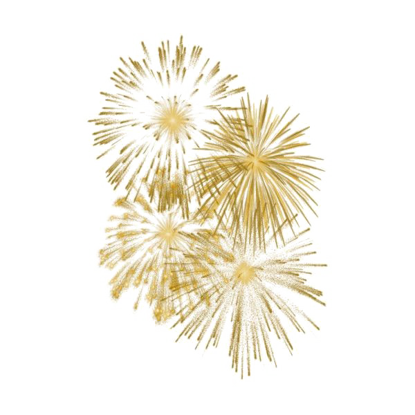 New Year Fireworks Transparent Image
