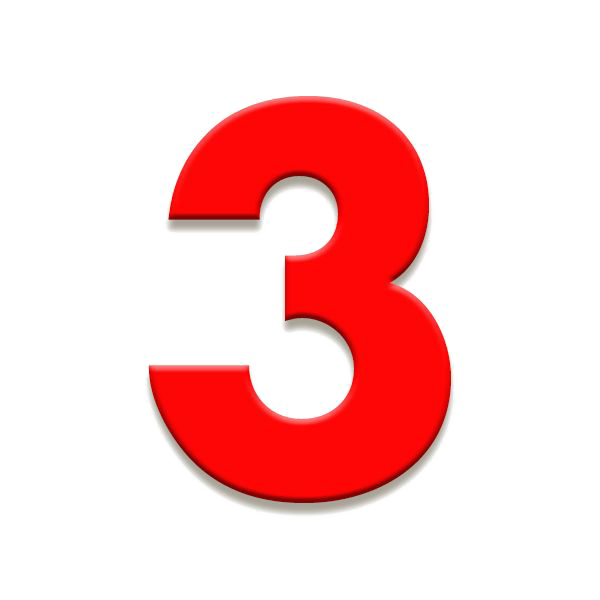 Number 3 PNG Transparent Images, Pictures, Photos | PNG Arts