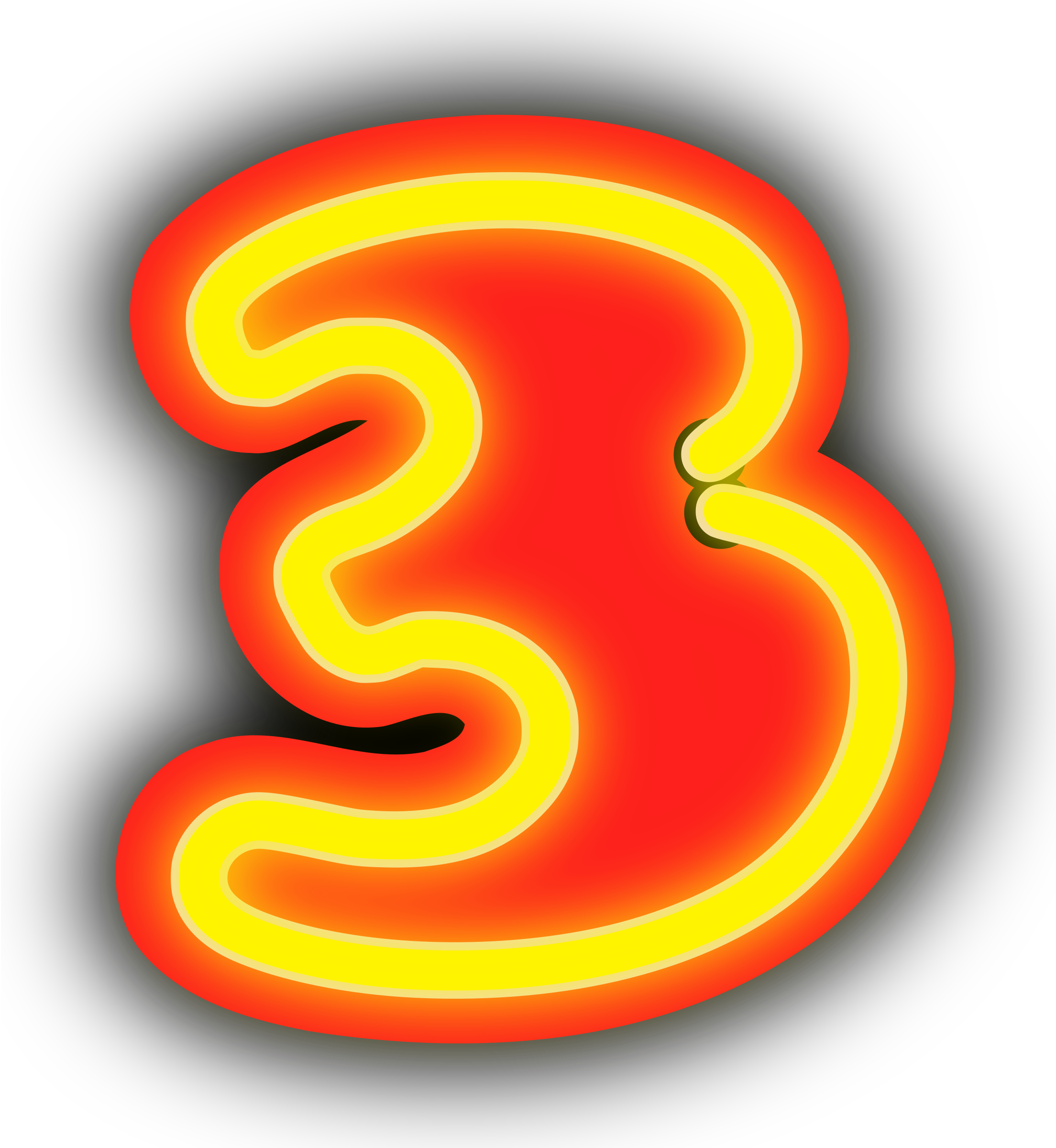 Number 3 PNG Image with Transparent Background