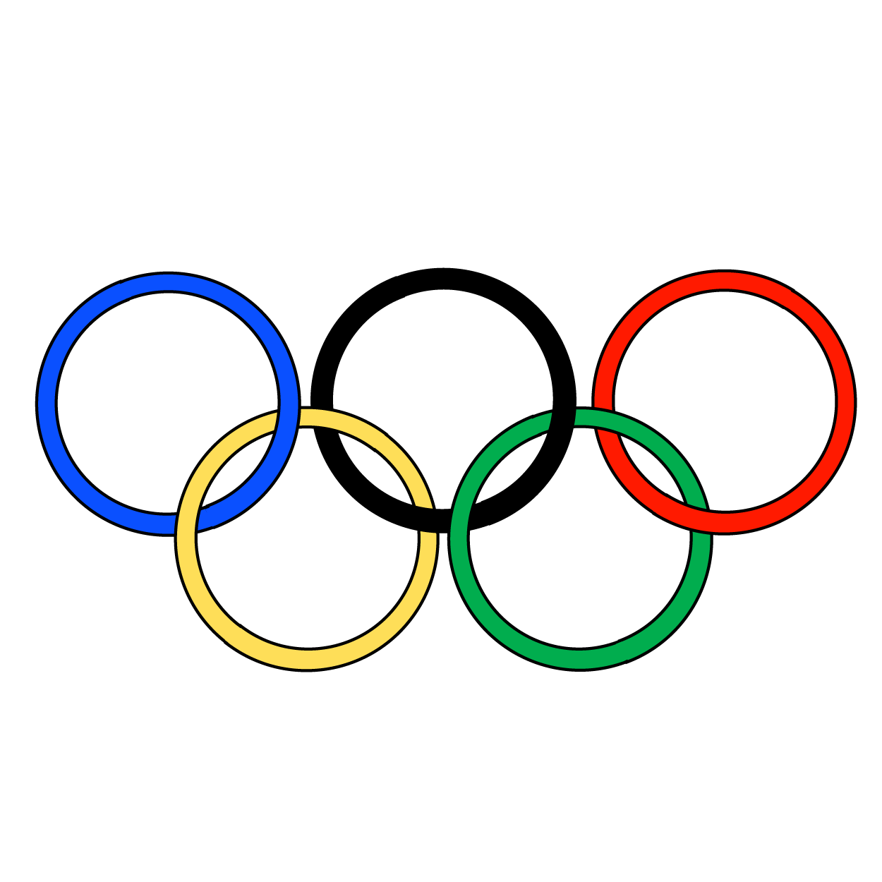 Olympic Rings PNG Background Image