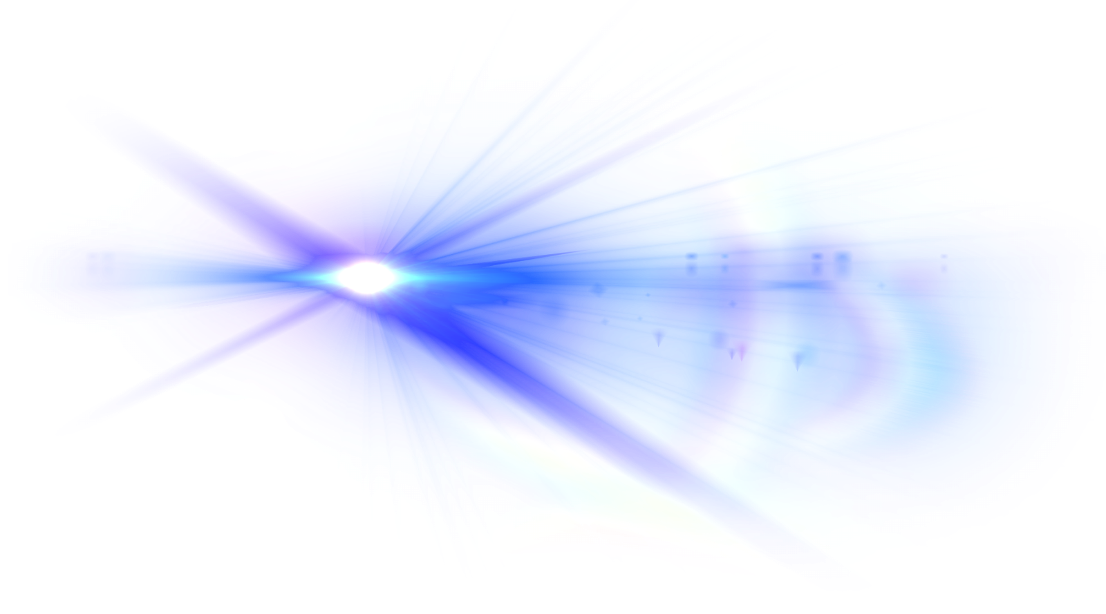 Imagens transparentes de flare óptico