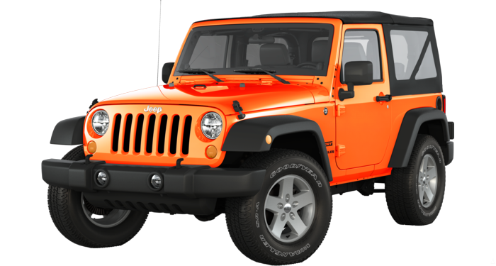 Orange Jeep PNG Download Image