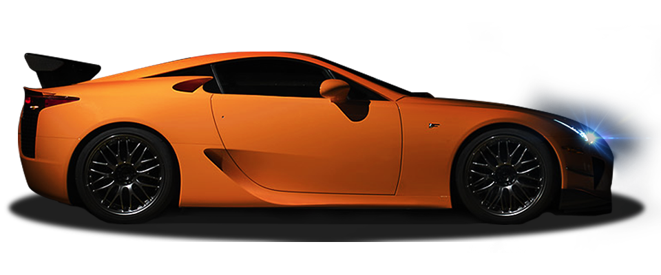 Оранжевый Lexus PNG скачать бесплатно