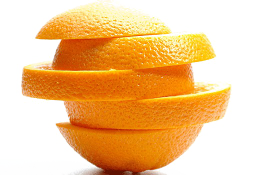 Imagem de fundo de PNG de fatia laranja