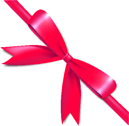 Pink Bow Ribbon PNG Image with Transparent Background