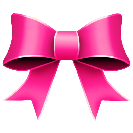 Pink Bow Ribbon Transparent Background PNG