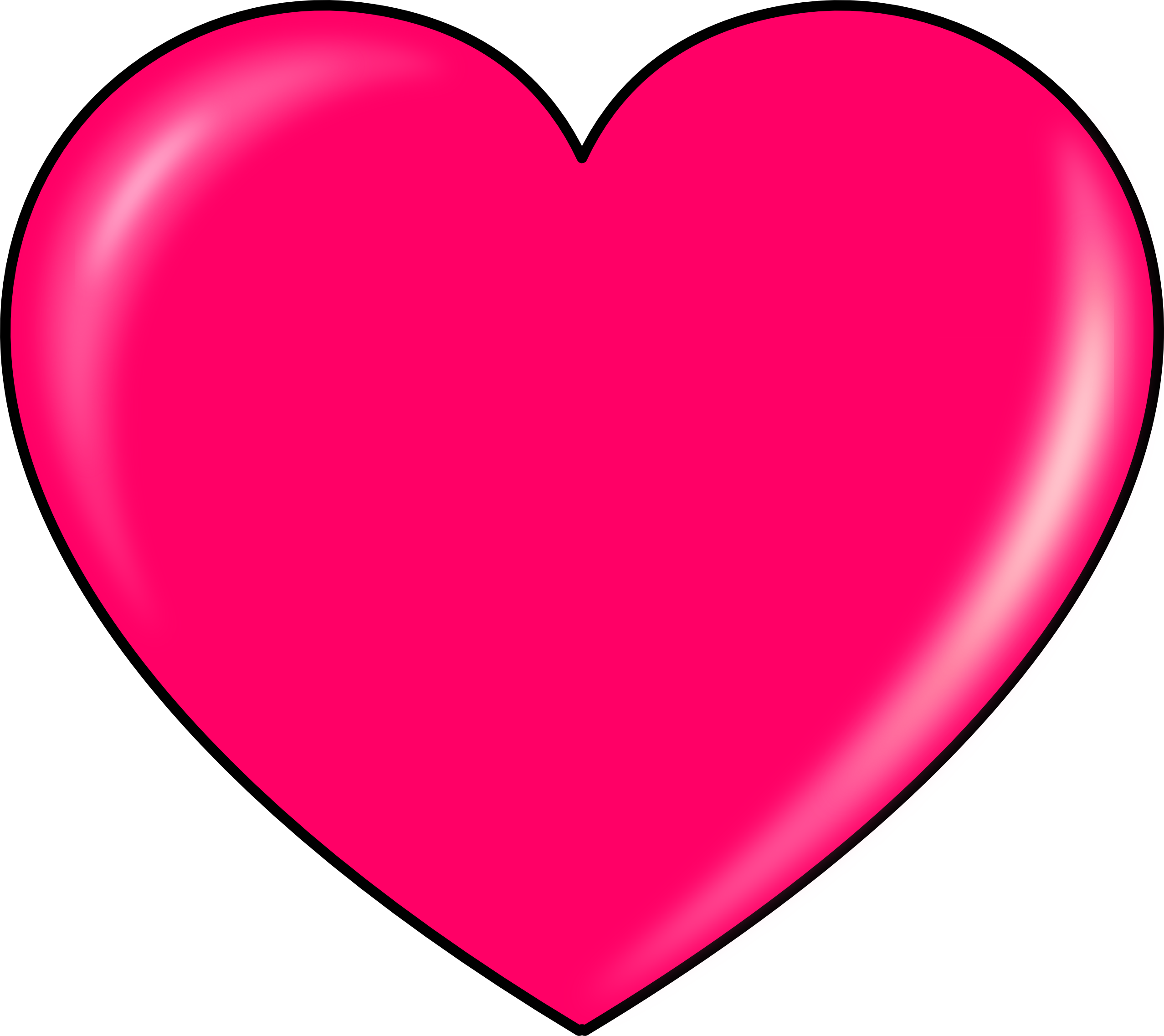 Download gratuito del cuore rosa PNG