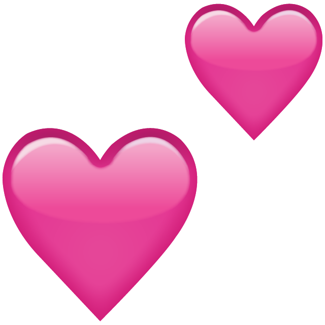 Pink Heart PNG Transparent Image