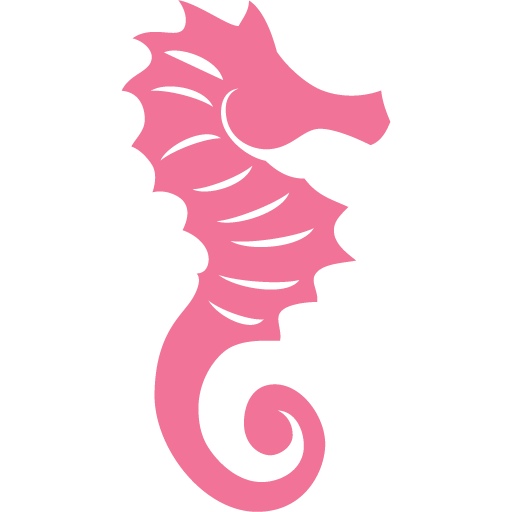 Pink Seahorse PNG High-Quality Image