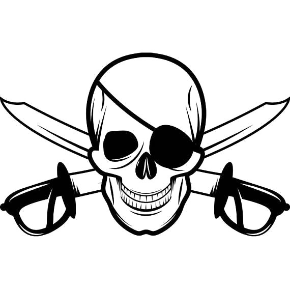 Immagine del PNG libera del cranio del pirata