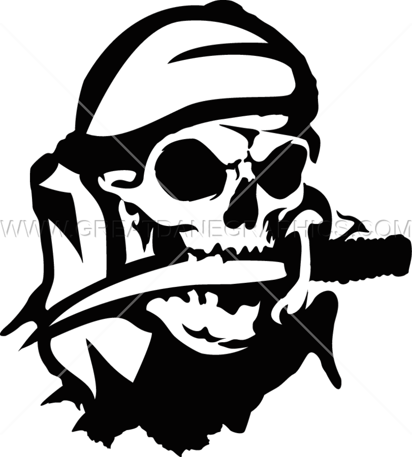 Pirate Skull PNG Image Background