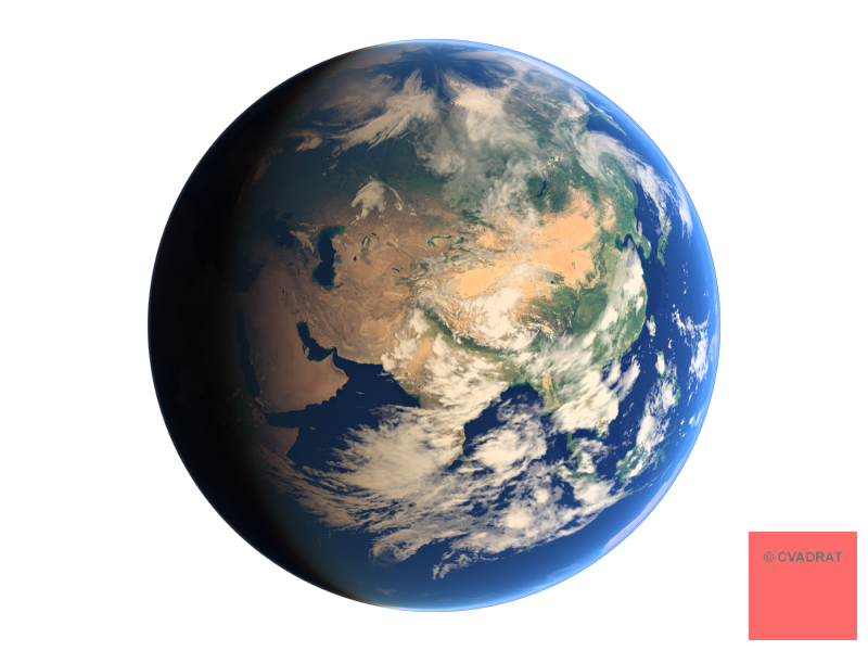 Gambar Planet Bumi Transparan