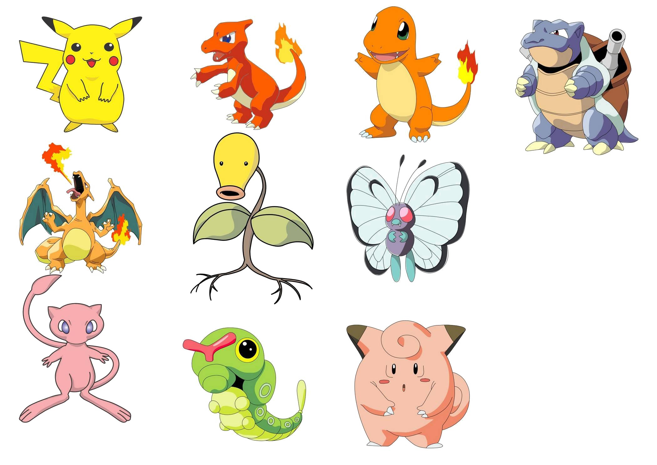 Pokemon Characters PNG Transparent Image