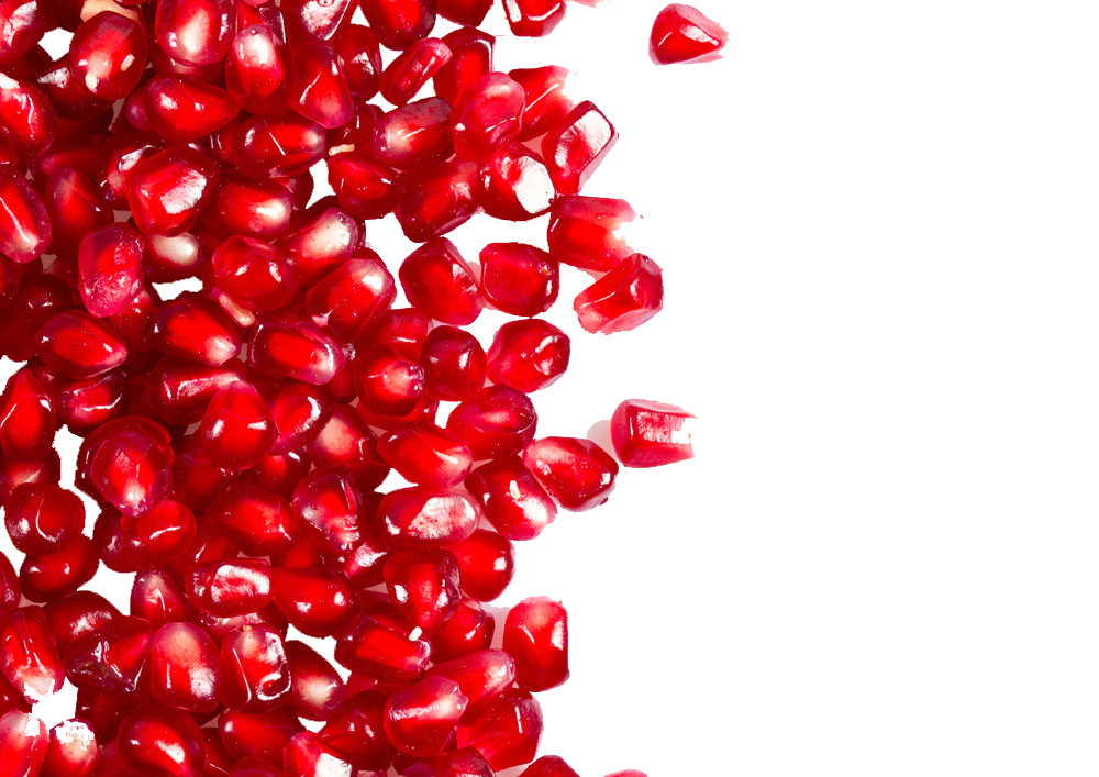 Imagem transparente sementes de romã