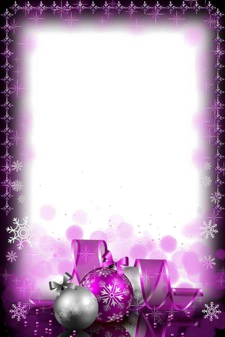 Purple Frame PNG Image Background