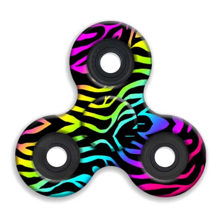 Rainbow Fidget Spinner PNG Image Background