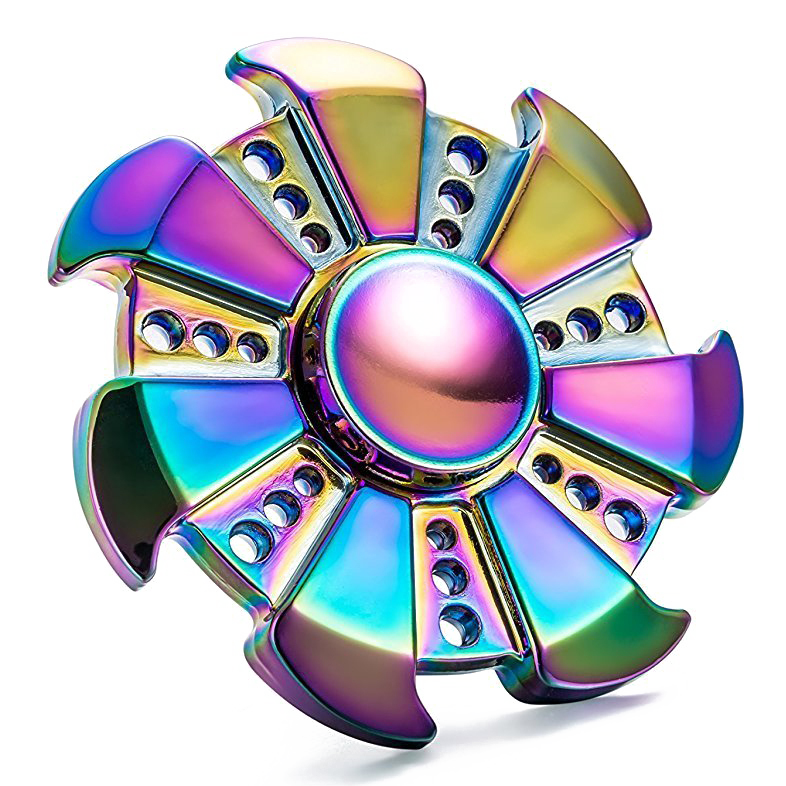 Rainbow Fidget Spinner PNG Image Transparent