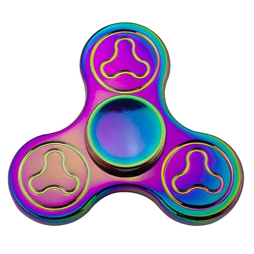 Rainbow Fidget Spinner Transparent Image