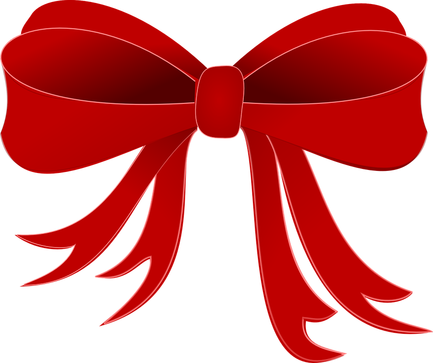 Red Bow Ribbon PNG Free Download